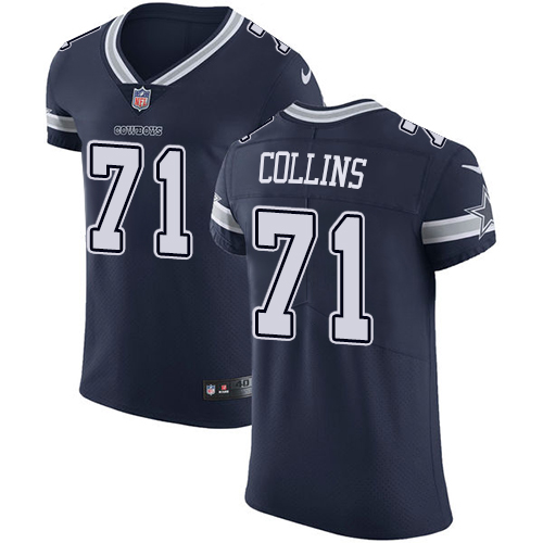 Nike Cowboys #71 La'el Collins Navy Blue Team Color Men's Stitched NFL Vapor Untouchable Elite Jersey - Click Image to Close